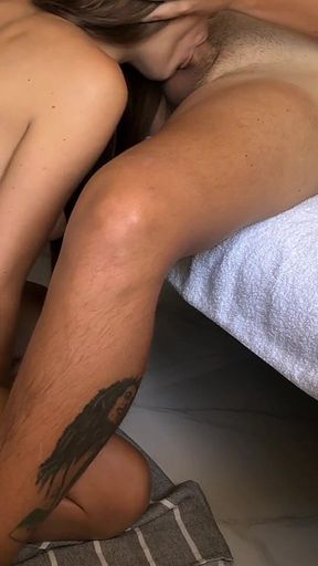 Stepdaughter Came to Me and Asked to Fuck Her and Cum in Mouth, She Swallowed It All