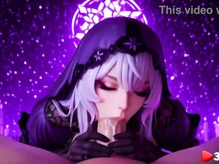 This sexually excited hotty in a hot outfit gets screwed in every gap by a giant black penis [AI]