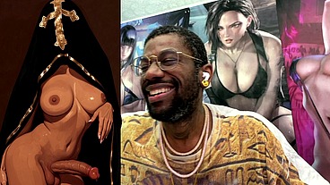 Devoted Transgender Church Follower Leaking Holy Pre-Cum, AI Generated