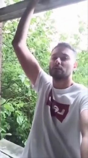 A Dude Is Jerking off in an Urban Exploration Setting and Gets Caught by a Blowjob Artist.