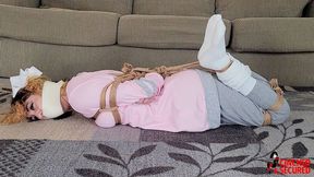 Simone - Sexy Sitter Bound and Gagged in Socks (WMV Format)
