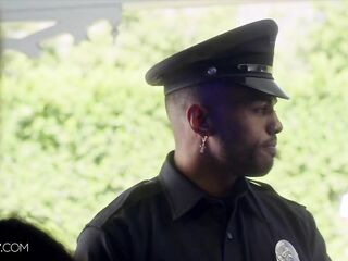 Deeper. Beautiful Amber Moore can't resist a dude in uniform