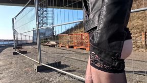 Elsarixterxxx. My Walk Without Panties Near the Bridge and the City Beach Along the Sea