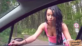Horny Teen 18+ Hitchhike From The Wild And Get - Daphne Klyde