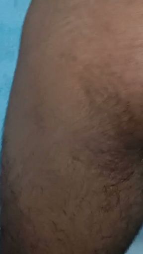 Today I applied coconut oil and after taking a bath I massaged my penis   Clip 1