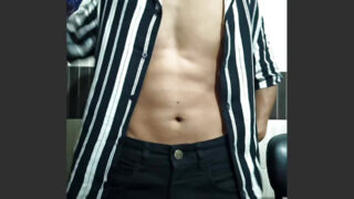 Melancap, handjob, melancap, desi – lelaki Asia kurus muda yang besar zakar/batang mengongkek di punggung