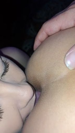 Part one of me licking native ari pussy and ass while she sucks his dick real good