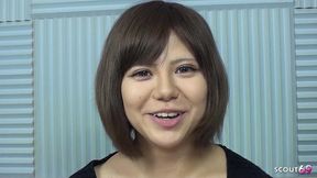 curvy asian teen 18 with bushy pussy seduce to first deep creampie sex in uncensored jav porn