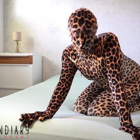 Leo Zentai Catsuit Bodysuit Cosplay Bubble Butt Sex Cum on Ass - Projectfundiary