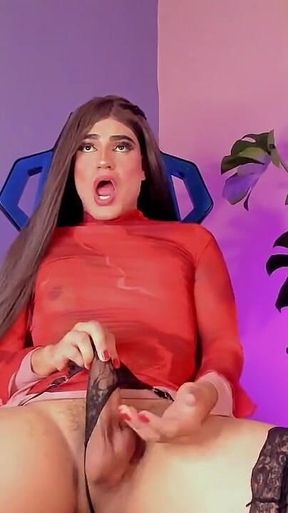 Wet Cock Inside Her Panty