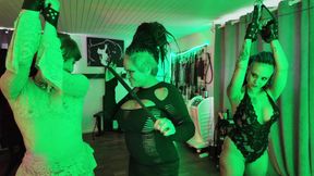 Lesbian Couple Dominated by Domina Dark