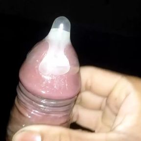 Zaroor Codom Cumshot inside Condom Condom Cum