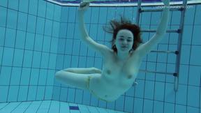 ”Big tits shaved babe Lada Poleshuk underwater”