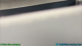 Voyeuring a Stranger in the Bar Toilet Ended with his Big Cock deep in my Throat