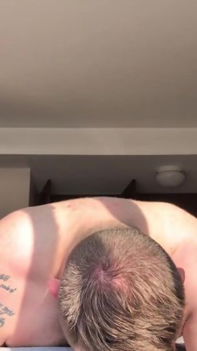 Spectacular moment from "Don't you dare look away even while we sweat (POV Fleshlight Pounding and Cumshot)"