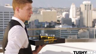 TUSHY Anal-hungry tourists Avi & Naomi seduce bartender two