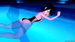 Teen Mavis Gets Bang(ed) by Invisible Guy at Hotel Transylvania Pool