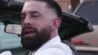 Inked and bearded stud fucks a guy after being blown