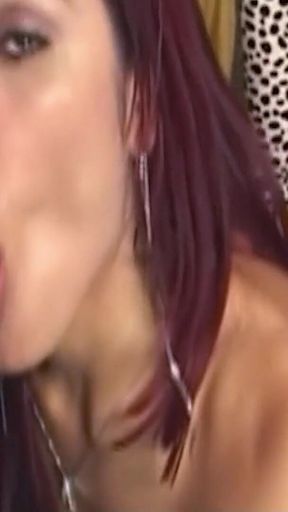 Redhead Big Tit Tranny Alana Ferreira Fucked Anally in a Threesome