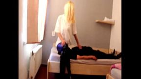 tight grip on her face &mdash;  deep penetration