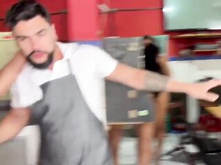 Bar attendant fell for the transvestites' jocks who ripped his booty apart COMPLETE XVIDEOS RED SHEER
