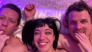 First double stuffing of cock and cum for Little Puck