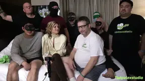Hotwife gets gangbanged by multiple cocks