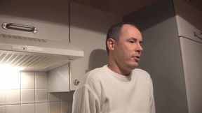 Blonde babe spreads legs as she gets fucked by a monster cock