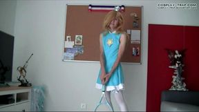 Crossdress Cosplay Tennis Rosalina Panties and Anal Show