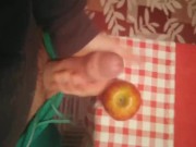 Apple fuck, super dick horny!