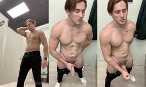 Josh Brady caught in the dressing room