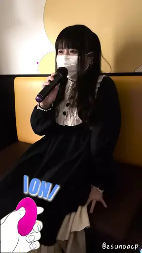 Goth girl gets off with remote-controlled toy in public