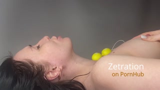 SUCKING MY VAGINAL BALLS