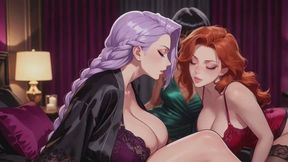 Big Tits Stories #3B: Lavender Braids and Endless Softness (Animated)