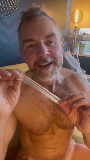 Stepdaddy Drains His Condom in His Throat