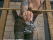 Dirty foot humiliation - Minnie Manga - Anette - Spitting - Smoking - Human ashtray - Foot slave