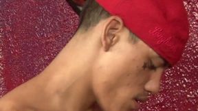 Bukkake Amateur with Gay Twinks Sucking All His Friends to the Cum