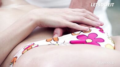 Meggie Marika Gets A Nice Pussy Fucking From Big Dick Guy After Massage - LETSDOEIT