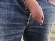 dickflash outside and pee