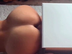 Big-Assed MILF Masturbates with Dildo for Intense Orgasm on
