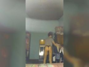 Cute shy slut in a thong