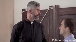 Altar Training - Priest Fucks Altar Boy