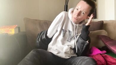 Stressed Out Milf Naked After Jog Picks Yoga Pants For Solo Masturbation Sad Girl Cumming