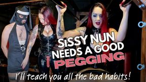 Sissy Nun Needs A Good Pegging