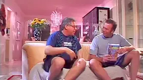 Horny black bitch gets two white cocks