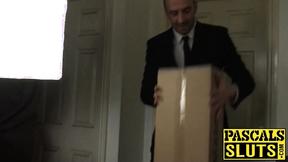 ”Extremely hot sub booty destroyed in BDSM threesome”