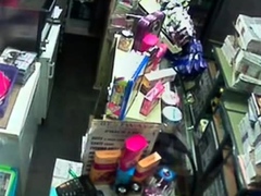 Str8 caught fucking on security camera in store