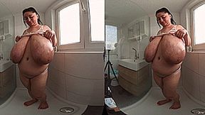 VR 180 3D - Soapy Boobs and Swinging Tits in the Shower with Alice (Clip No 2805 - Full HD mp4 version)