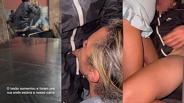 Cantada no bar, comida na moita, Belinha não resistiu ao tesão da rua