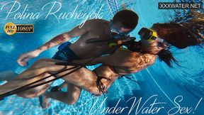 Underwater blowjob and hand job by Polina Rucheyok